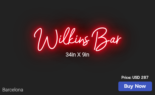 CUSTOM NEON SIGN FOR Ashleymagnifico1