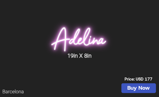 CUSTOM NEON SIGN FOR Kimvigorito