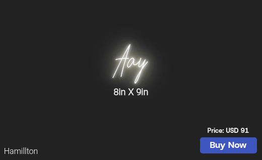 CUSTOM NEON SIGN FOR Aayfoxaye
