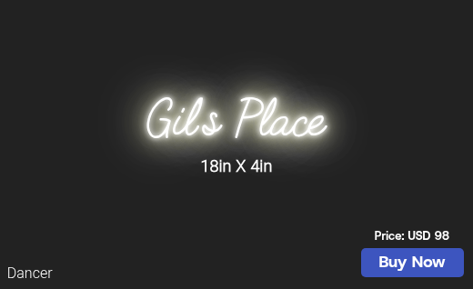 CUSTOM NEON SIGN FOR Gjtasha