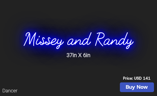 CUSTOM NEON SIGN FOR Silverrockstar1