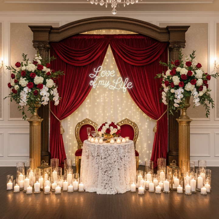 love of My Life Wedding LED neon Sign by LEDNeons - Celebrate your wedding with this bright Neon Sign.