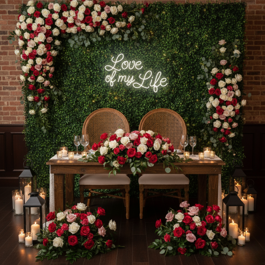 love of My Life Wedding LED neon Sign by LEDNeons - Celebrate your wedding with this bright Neon Sign.
