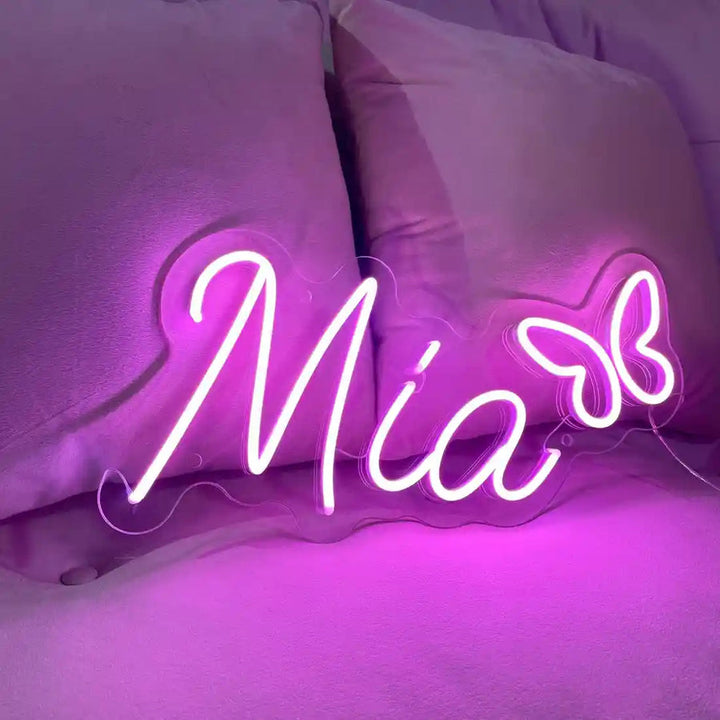 Mia Name Neon sign by LEDNeons.  Decorate your Space with this Personalized Neon Sign.