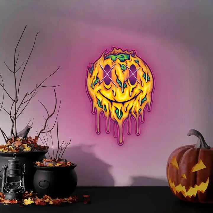 Spooky Monster UV Light Neon Sign By LEDNeons - glowing in spooky green and purple