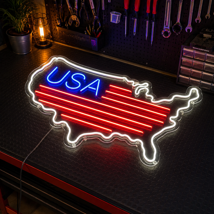 American Flag LED Neon Sign
