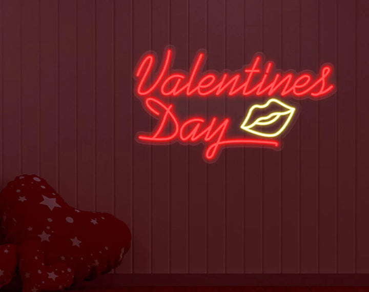 Valentine's Day Lip Neon Sign by LEDNeons – A romantic and fun neon design for your space.